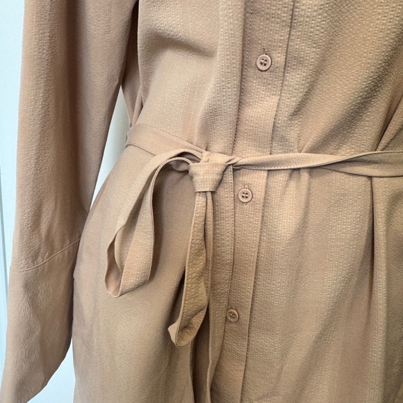 OAK + FORT Long Sleeve Shirt Dress Rose - Picture 7 of 10